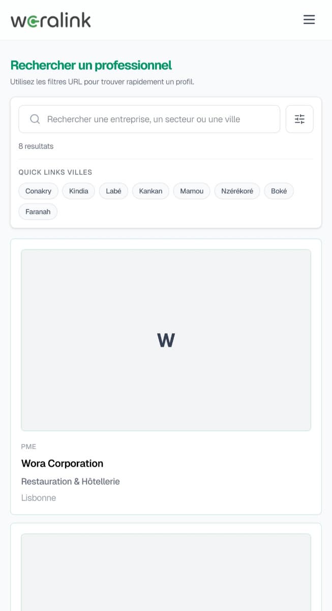 Réalisation de Woralink